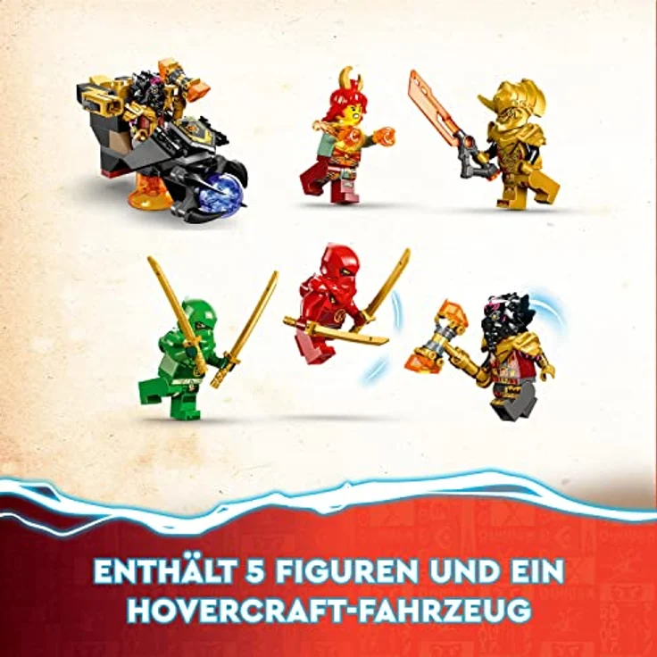 LEGO 71793 NINJAGO Wyldfires Lavadrache Fabelwesen verwandlungsfähiges Spielzeug, Drachen-Serie Set mit Einer Drachenfigur und Kai & Lloyd Minifiguren – Bild 5