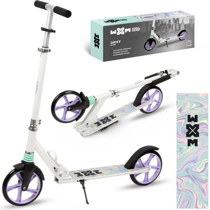 COIL Cityroller Kinderoller, faltbarer Scooter, höhenverstellbar, 15 km/h, ABEC-7-Lager, 20 cm Räder, klappbares Bein, Fußbremse