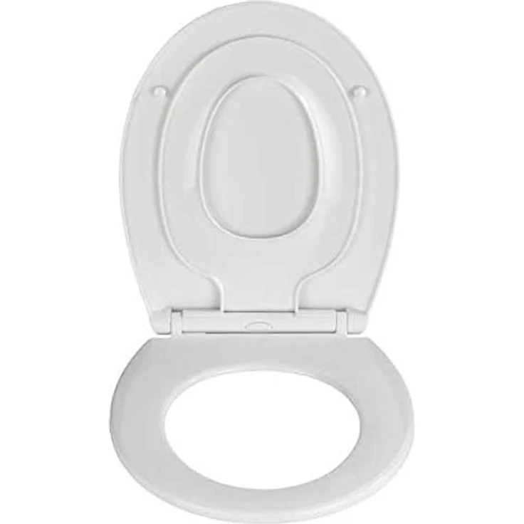 WENKO Kinder-WC-Sitz Syros Family, 2-in-1 mit Absenkautomatik, bruchstabiler Thermoplast, inklusive Kindersitz – Bild 4