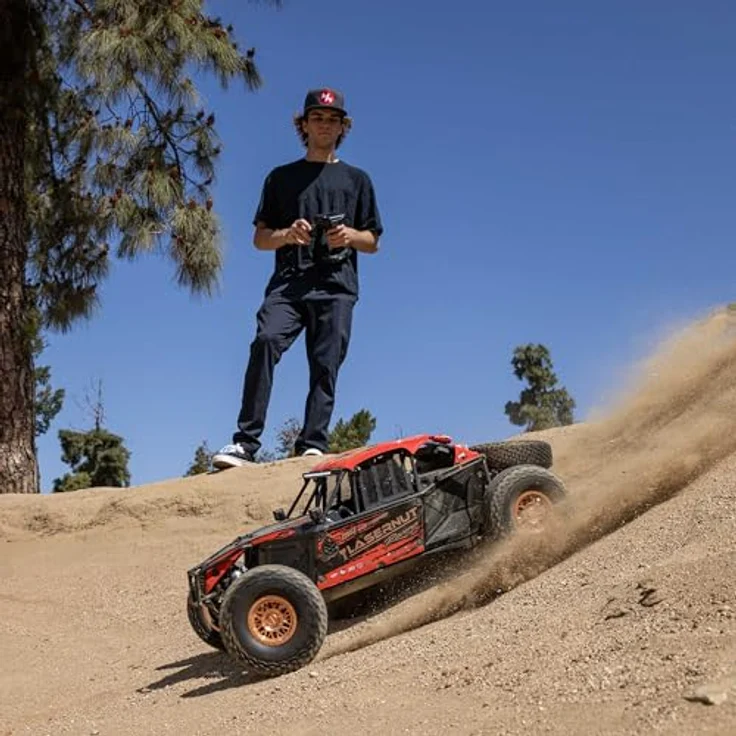 LOSI 1/6 8IGHT Super Lasernut 6S 4X4 RTR Brushless Desert Buggy, rot, mit 80 km/h Spitze und vollmetall 4WD Antriebsstrang – Bild 5