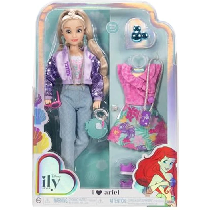 Jakks Pacific Disney ily 4EVER Arielle Puppe, ca. 29 cm, Ankleidepuppe – Bild 6