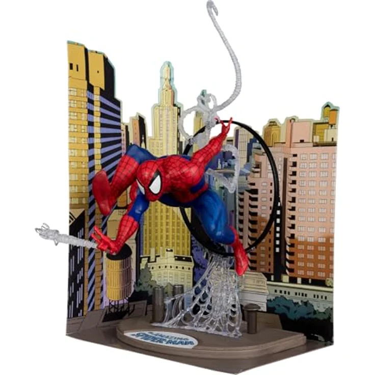 McFarlane Toys Marvel Spider-Man Posierte Figur 1:6 mit Szene und Comic, basierend auf Amazing Spider-Man #301 – Bild 1
