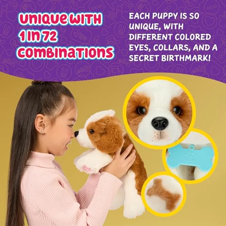 Moose Toys LITTLE LIVE PETS My Really Real Puppy - Patches, interaktiver Welpe mit über 60 Geräuschen und Reaktionen, inklusive Welpenflasche und Haustierhaus – Bild 6