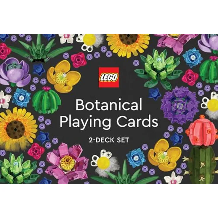 Chronicle Books LEGO Botanical Playing Cards: 2-Deck Set aus hochwertigem Karton, geeignet für verschiedene Altersgruppen