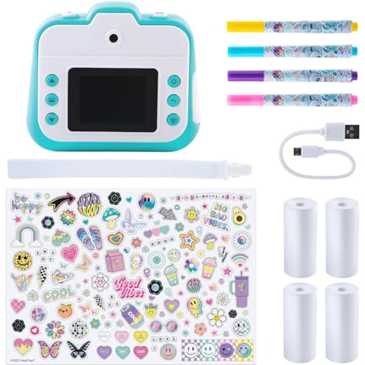 Canal Toys Photo Creator Instant, Kinderkamera mit 250 Fotos Sofortdruckfunktion, Farb-LCD-Bildschirm und Doppellinse – Bild 5
