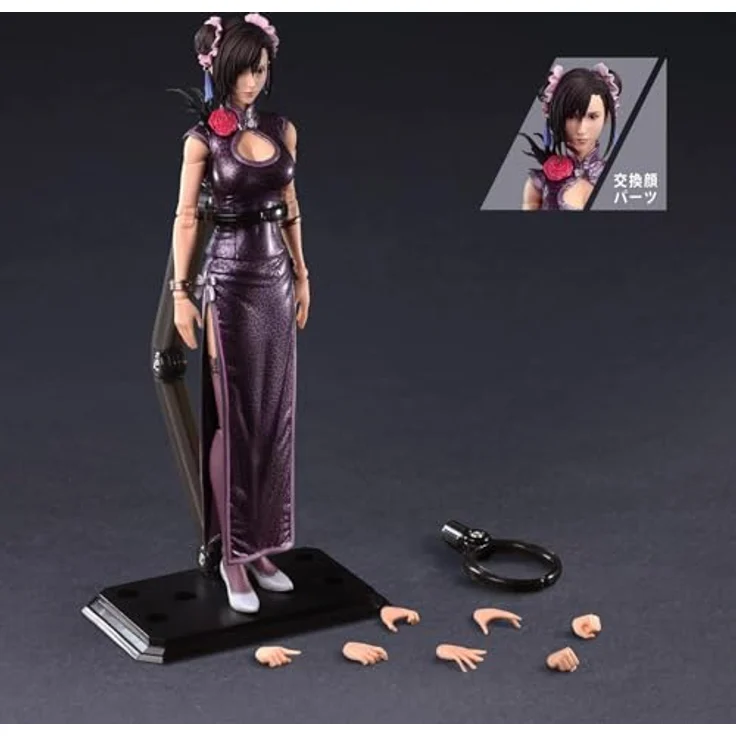 SquareEnix Final Fantasy VII Remake Play Arts Kai Actionfigur Tifa Lockhart Sporty Dress Ver., 25 cm, detailgetreue Sammlerfigur – Bild 4