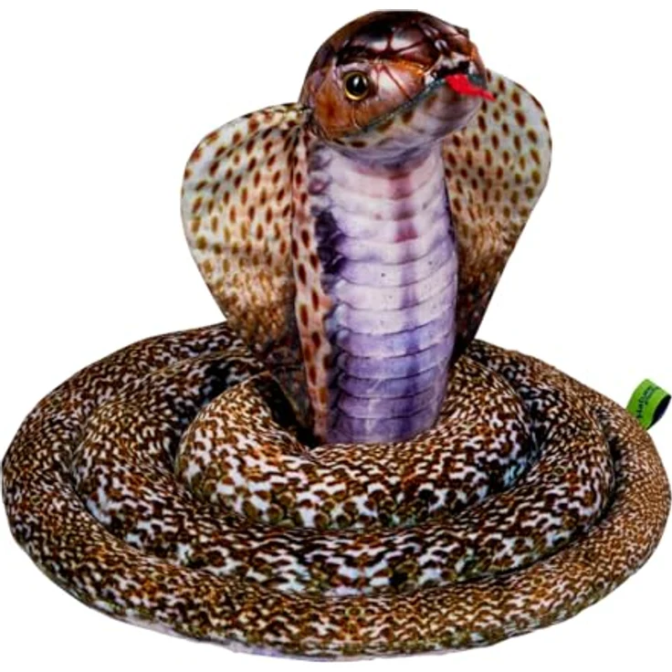 Generic Coppenrath 21966 - Die Spiegelburg - Nature Zoom Wild - Plüschfigur, Kobra - Einzigartiges Geschenk für kleine Abenteurer*innen - Länge: ca. 2 m - Maße: ca. 25 cm - Aus Plüsch gefertigt - 100% Polyesterfüllung