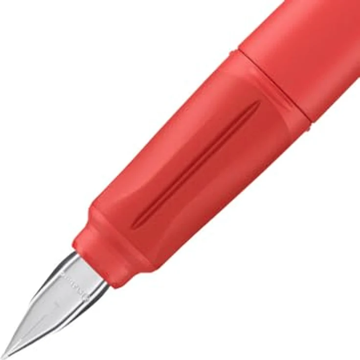 STABILO Füllfederhalter EASYbuddy L, Linkshänder, koralle/rot, ergonomisch mit Soft-Griffzone – Bild 2