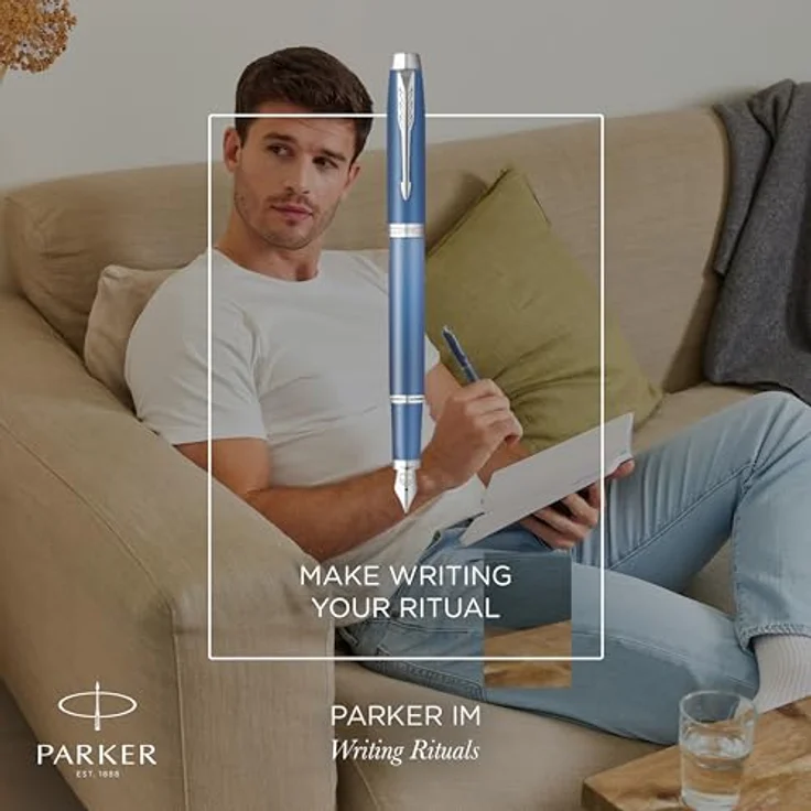 Parker Pen IM Writing Rituals, Blauer GT Füllfederhalter mit edlem Design – Bild 2