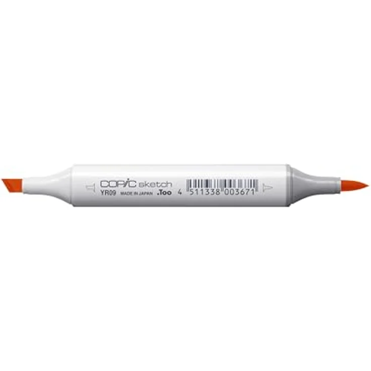 Copic Sketch Marker YR - 09, Chinese Orange, professioneller Pinselmarker mit Super-Brush- und Medium-Broad-Spitze – Bild 4