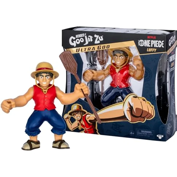 Heroes of Goo Jit Zu One Piece Luffy, 18 cm Actionfigur mit Ultra-Schleimfüllung und Deluxe-Zubehörteilen – Bild 5