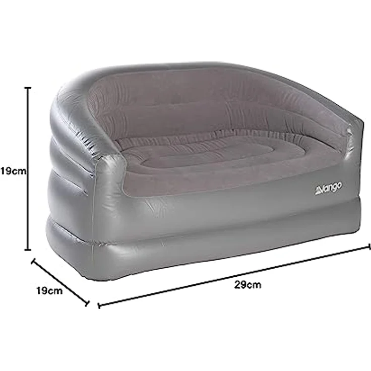 Vango Inflatable Aufblasbares Sofa, Kunststoff, Nocturne Grau, Standard – Bild 3