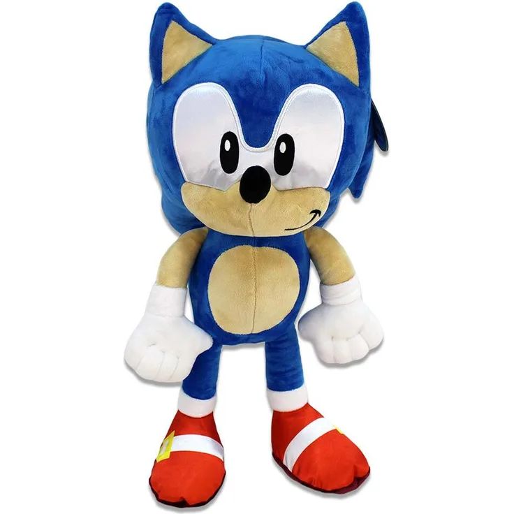 Play by Play Sonic the Hedgehog Kuscheltier, 70 cm großer offizieller SEGA Lizenzartikel mit detailreicher Verarbeitung und integrierter Schlaufe