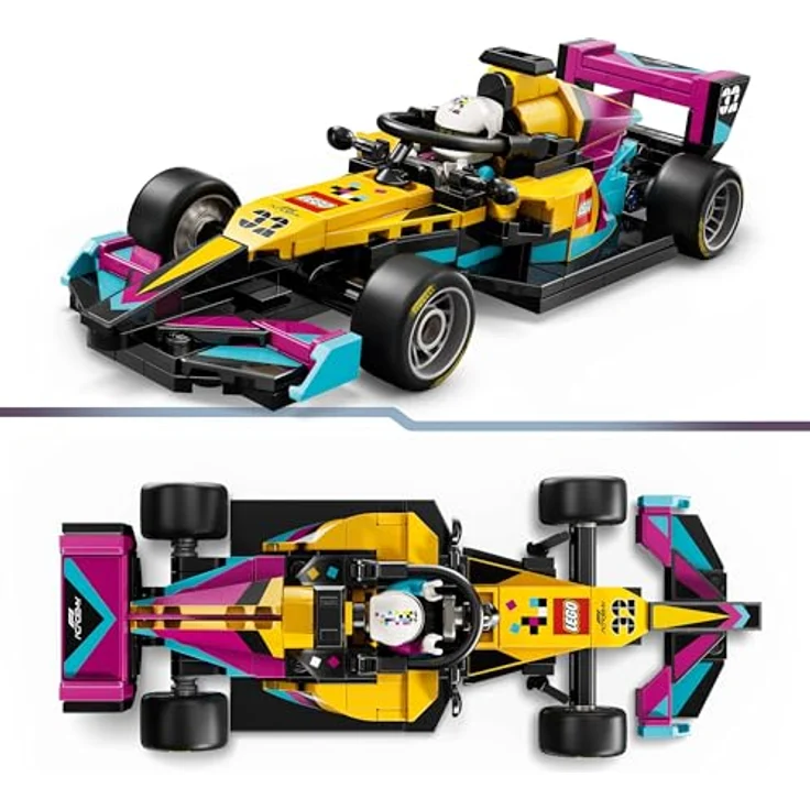 LEGO Speed Champions F1 Academy Rennwagen, Spielzeug Modellauto mit Formel 1 Rennfahrerin Minifigur, detailgetreues Modell für Kinder ab 10 Jahren, Set-Nr. 77258 – Bild 3