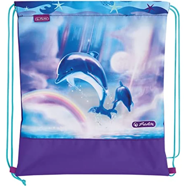 Herlitz Loop Plus Ocean in Heaven Schulranzen, lila/hellblau, inkl. 16 tlg. Schüleretui, Faulenzer-Mäppchen, Sportbeutel – Bild 13