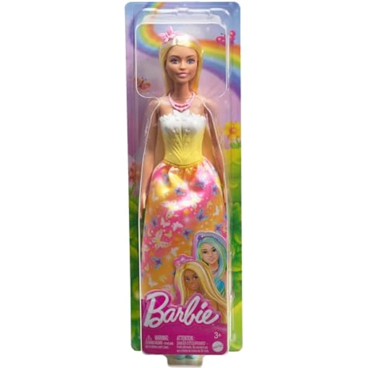 Mattel Barbie Core Royal Prinzessin Puppe mit blondem Haar in Regenbogenfarben – Bild 6