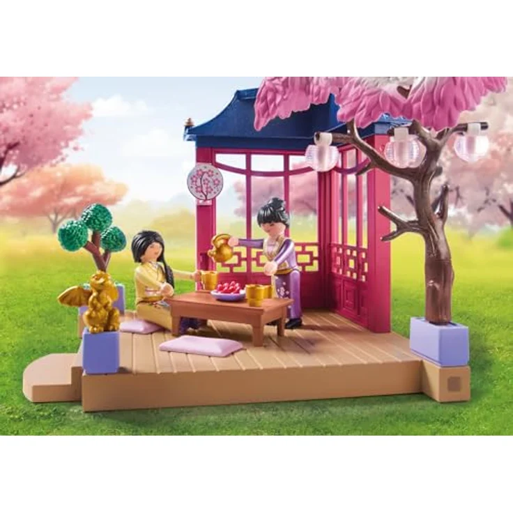 Playmobil® Asiatischer Garten mit Pandafütterung (71762), Playmobil My Life Konstruktions-Spielset, (111 St), Made in Europe – Bild 4