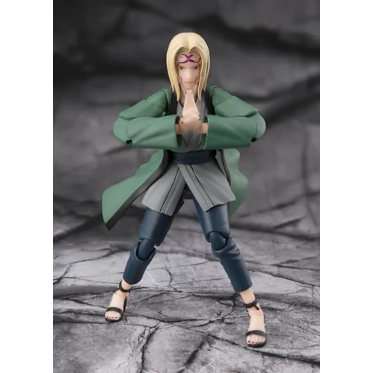 Bandai Tamashii Nations S.H.Figuarts Tsunade, detailreiche Actionfigur aus Naruto, 14 cm, inkl. Zubehör – Bild 4