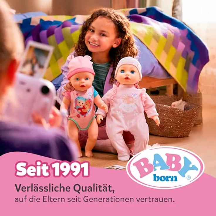 BABY Born Puppenhelm mit bunten Motiven, 43cm Zubehör für realistische Rollenspiele – Bild 10