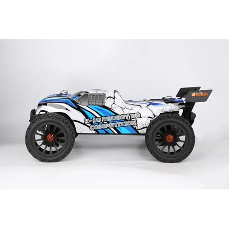 DF Models Z-10 Competition Truggy BR Brushed RTR, 1:10XL Ferngesteuertes Auto mit 40 km/h, inkl. 7,2V Akku und USB-Ladekabel – Bild 3