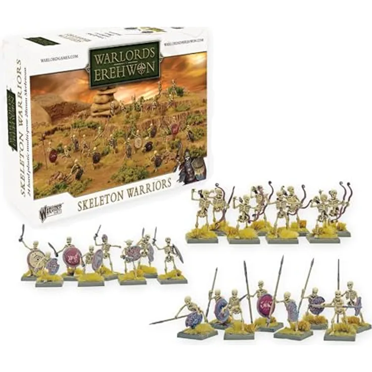 Warlord Games Warlords of Erehwon Skeleton Warriors - Strategisches Brettspiel für Tabletop-Fans, Englisch