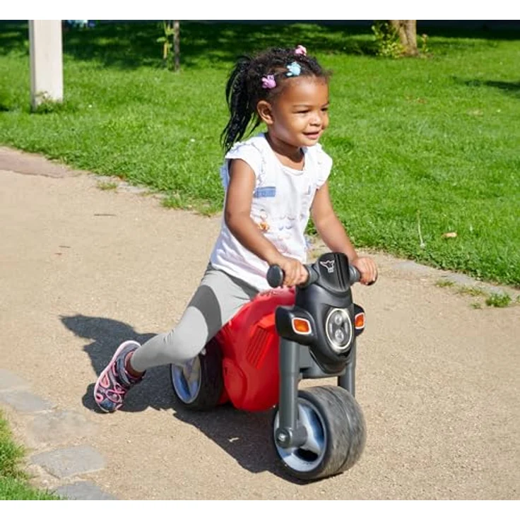 Big Sport Bike Laufrad Rot - Kinder-Laufrad mit Breiten Reifen, robust, hohe Kippsicherheit, tiefergelegter Sitz, bis 25 kg belastbar, für Kinder ab 1,5 Jahr – Bild 5