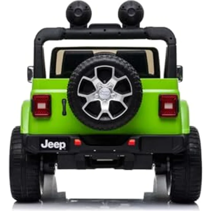 Beneo RIRICAR Elektroauto für Kinder 12V Jeep Wrangler, Grün, 2-Sitzer mit 2,4-GHz-Fernbedienung, Bluetooth-Radio, Lithium-Akku, EVA-Räder, geeignet für Kinder von 3-8 Jahren – Bild 7