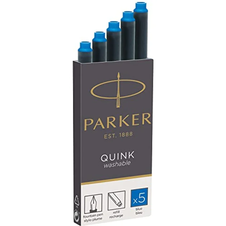 Parker Tintenpatrone QUINK Z44 blau 5 St./Pack. – Bild 2