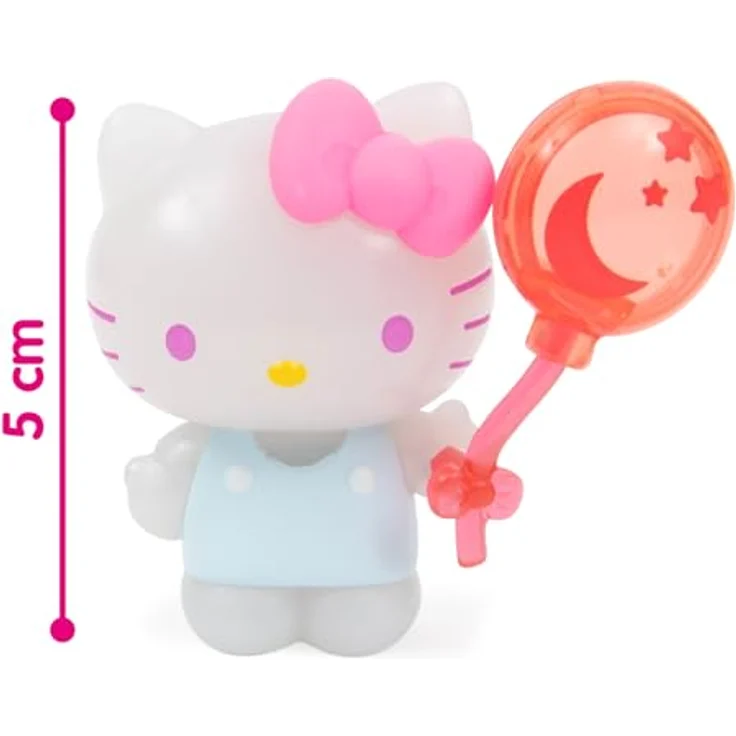 Hello Kitty 5 cm Figurenset, Set mit 6 Mini-Figuren in bezaubernden Designs, robust und ideal für Sammeln und Spielen – Bild 3