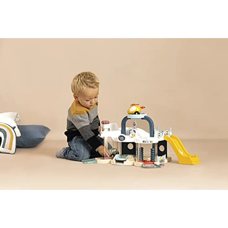 Smoby Toys - Little Smoby Multi-Parkgarage für Kinder ab 18 Monaten - Spielzeug-Parkhaus mit vielen Funktionen inkl. Auto – Bild 5