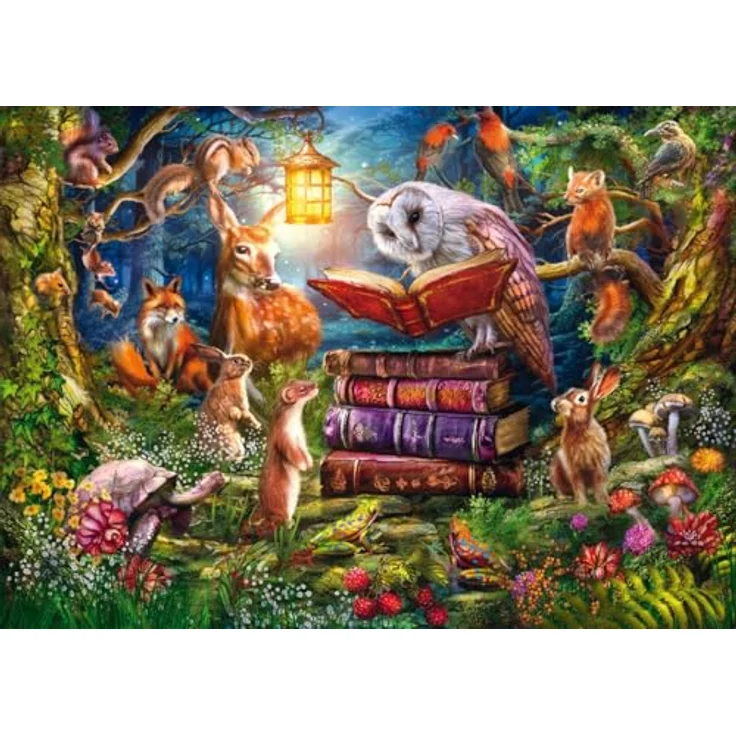 Schmidt Spiele 59779 Waldgeschichten zur Nacht, 1000 Teile Puzzle, Mehrfarbig - Premium-Puzzle mit hoher Qualität, Puzzlemaße: 69,3 x 49,3 cm, empfohlen ab 12 Jahren – Bild 4