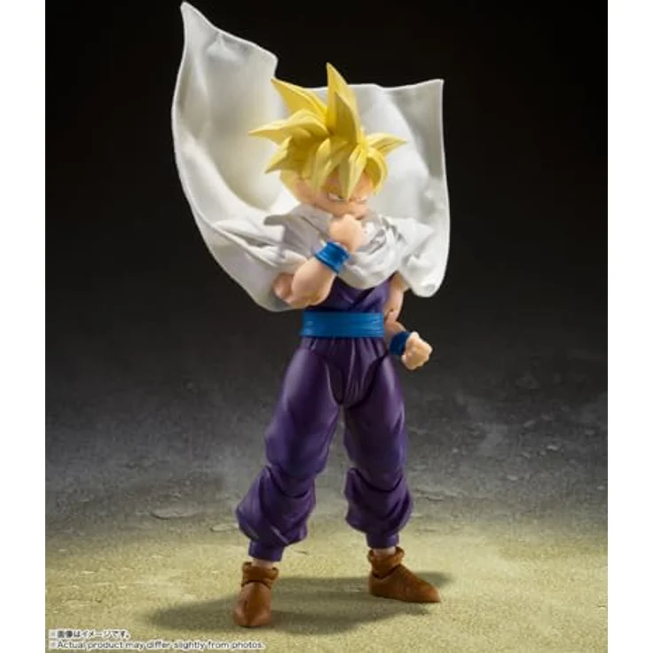 TAMASHII NATIONS Dragon Ball Z Super Saiyan Son Gohan, S.H.Figuarts Actionfigur, 10,9 cm groß, mit 4 Gesichtsausdrücken und 4 Händen, offiziell lizenziert – Bild 3