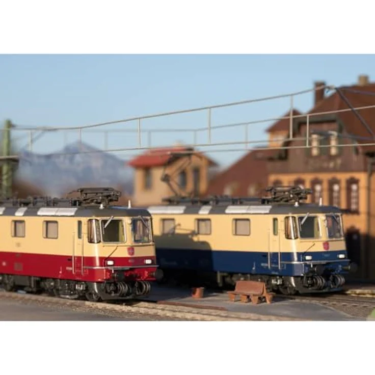 Mrklin 37300 H0 Doppelpack E-Lok Re 421 TEE/Rheingold TR VI DCC mfx+ Sound – Bild 2