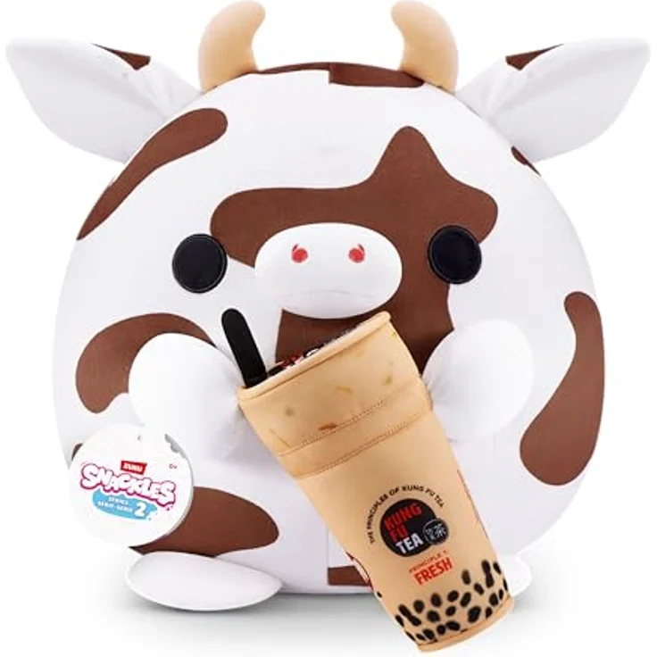 ZURU Snackles Serie 2 20 cm Snackle (Bonnie), kuschelig-weiches Plüschspielzeug mit lizenziertem Snackmarken-Accessoire – Bild 1