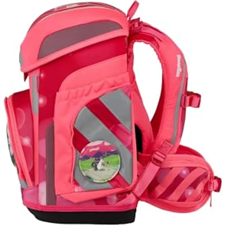ergobag cubo Set ergonomischer Schulranzen 5-teilig für 1. Klasse, inklusive Sportbeutel, gefülltem Federmäppchen und Schlampermäppchen, standfest und reflektierend, individuell gestaltbar – Bild 3