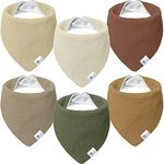 Lulu moon Lätzchen Baby Dreieckstuch Baby Musselin Halstuch Baby für Junge und Mädchen (6 Stück,Tal) - Preisvergleich