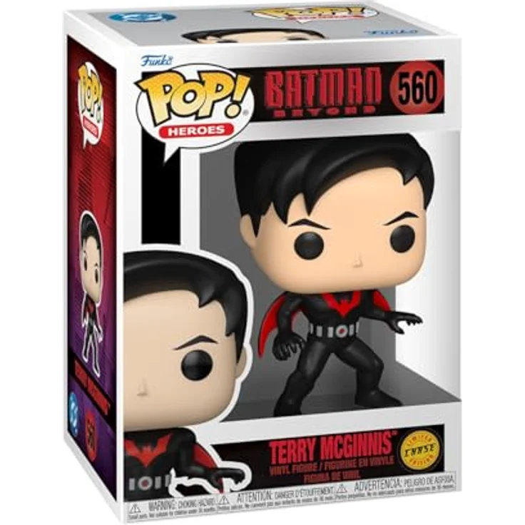 Funko Pop! Heroes: Batman Beyond - Terry McGinnis McGuinnes - 9,5 cm Vinyl-Sammelfigur - seltene Chase-Variante für DC Comics Fans - offizielles Merchandise – Bild 3