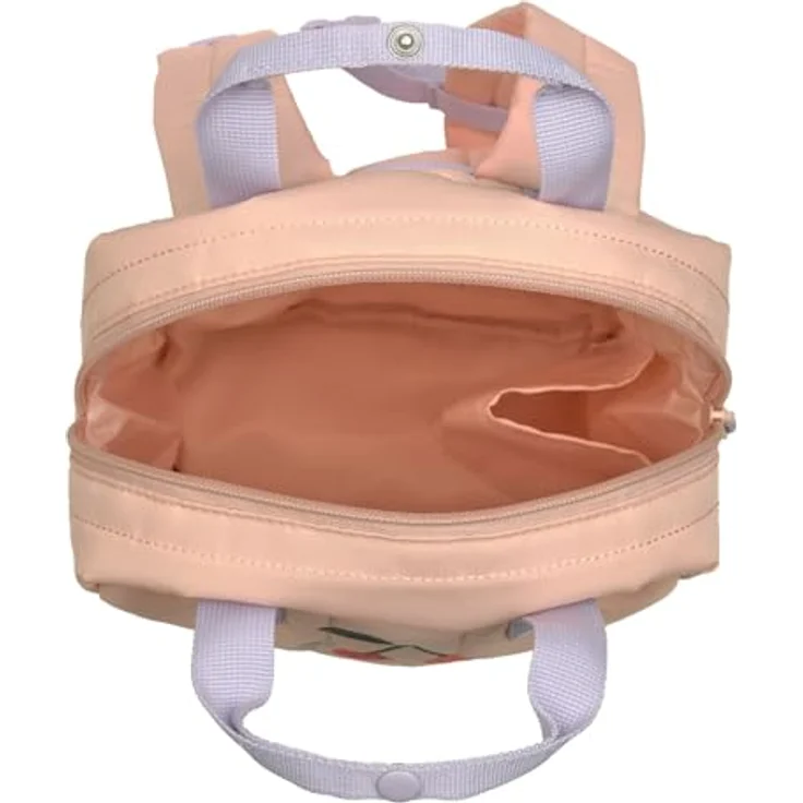 Lässig Rucksack mini Square Little Gang, Kindergartenrucksack mit 7 L Volumen, PFC-freier, recycelter Polyester, Farbe: Cherry Peach – Bild 3