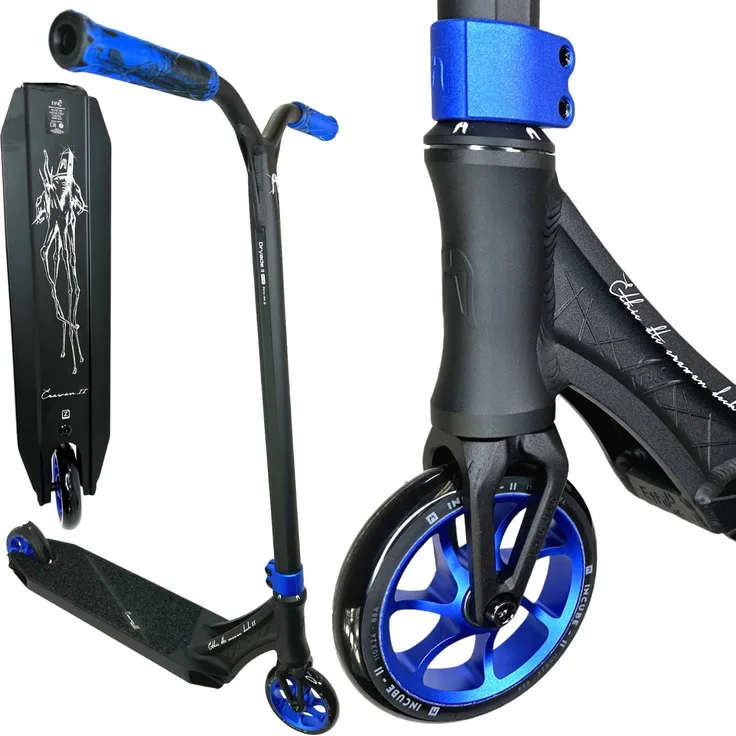 Ethic DTC Stuntscooter Ethic DTC Erawan V2 M Stunt-Scooter H=85cm 2,95kg Blau, Aluminium-Deck, Dryade V2 Aluminium-Lenker, Legion V2 Aluminium-Gabel
