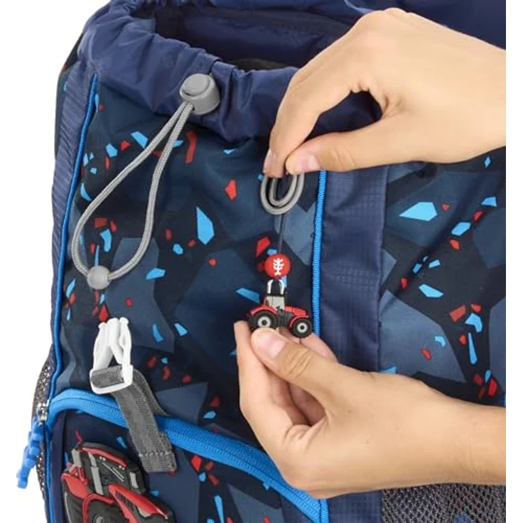 Step by Step Rucksack-Set Kid „Tractor Freddy“ blau, ergonomisch mit Sitzkissen und höhenverstellbarem Brustgurt, 13 l – Bild 5