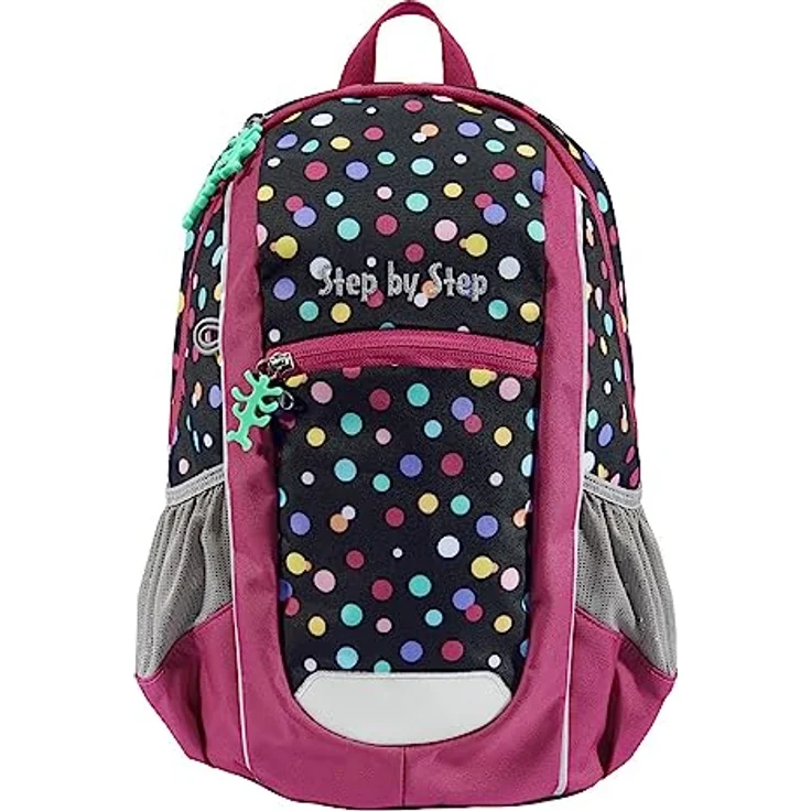 Step by Step Rucksack KIGA Maxi „Ponny Lotta“, ergonomischer Kinder Rucksack mit separatem Innenfach, höhenverstellbarem Brustgurt, 10 l, rosa – Bild 3