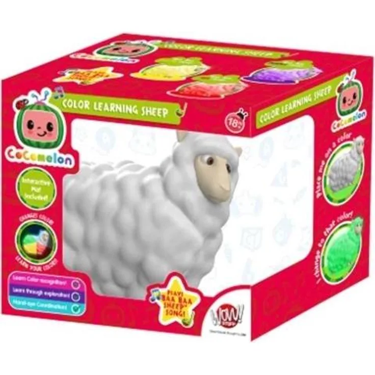 Cocomelon Color Learning Sheep, pädagogisches Spielzeug zur Farbenförderung für Kinder