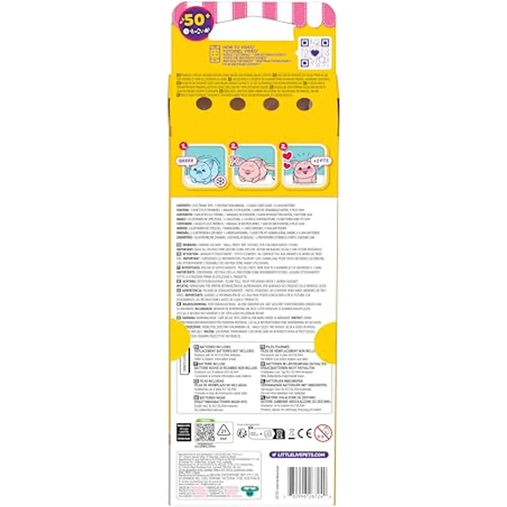 LITTLE LIVE PETS NeeDees 3er-Pack, Elektronische Haustiere Serie 2 mit interaktiven Funktionen, Candy-Serie – Bild 4
