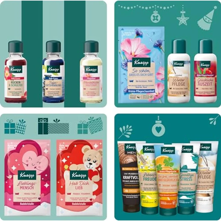 Kneipp Adventskalender 2024, 24-teilig mit Badezusätzen und Hautpflege für entspannende Vorweihnachtszeit – Bild 3