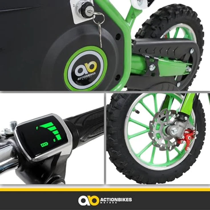 Kinder Mini Enduro Crossbike Viper Elektro 1000 Watt Motorcrossbike Pocketbike (Schwarz) – Bild 10