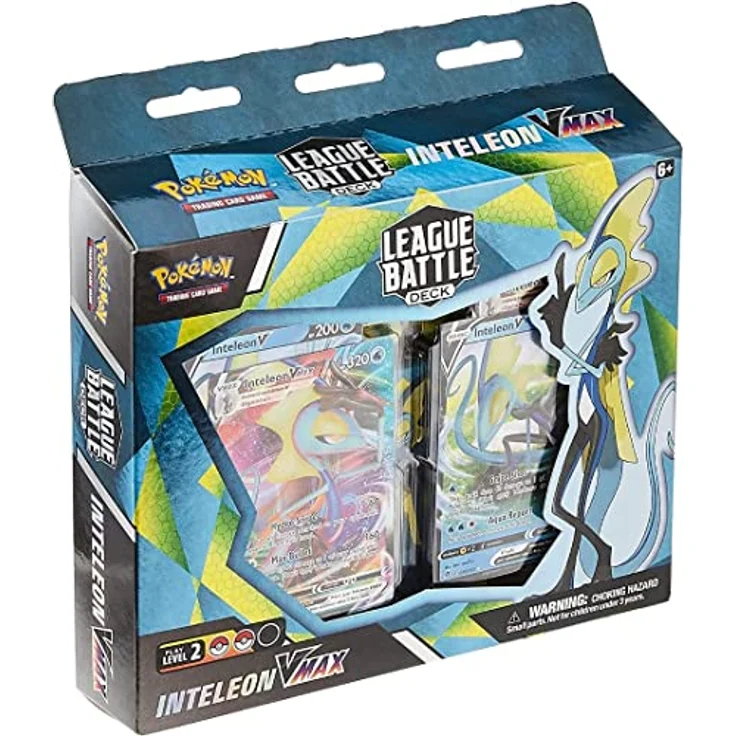 The Pokemon Company Pokemon Inteleon VMAX League Battle Deck, 60-Karten-Deck mit 2 Pokémon V und 2 Pokémon VMAX, inkl. Deckbox und Strategieführer, Englisch – Bild 2