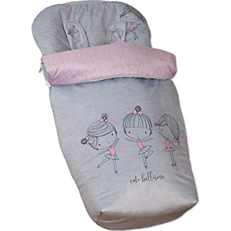 Babyline Ballerina Fußsack mit Handschuhen, Unisex