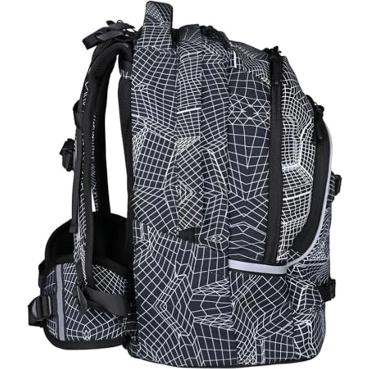 McNeill Schulranzen Milo (2-tlg), Polyester, ergonomisch, 27 l Volumen, Farbe render – Bild 3