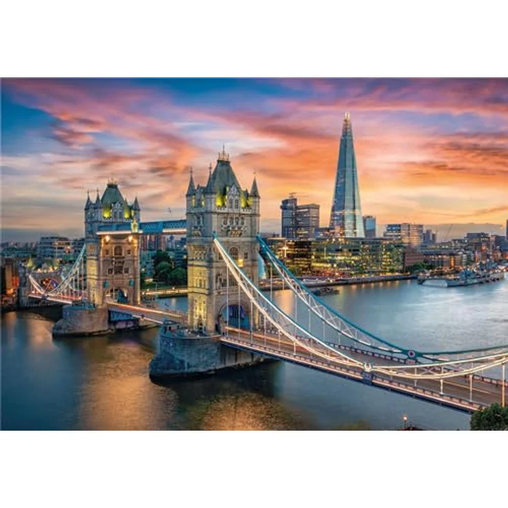 Clementoni London Twilight Puzzle 1500 Teile, anspruchsvolles Puzzle in 59,2 x 84,3 cm für Erwachsene, hochwertiges Motiv für Dekoration und gemeinsames Puzzeln – Bild 2