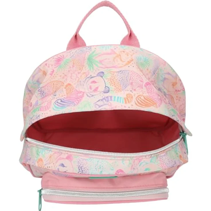 Depesche TOPModel Rucksack WILD, Kindergarten-Rucksack mit Glitzer-Fronttasche, rosa, 28 cm hoch – Bild 4